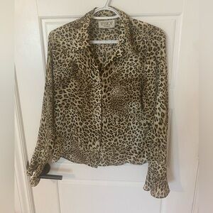 Vintage leopard blouse